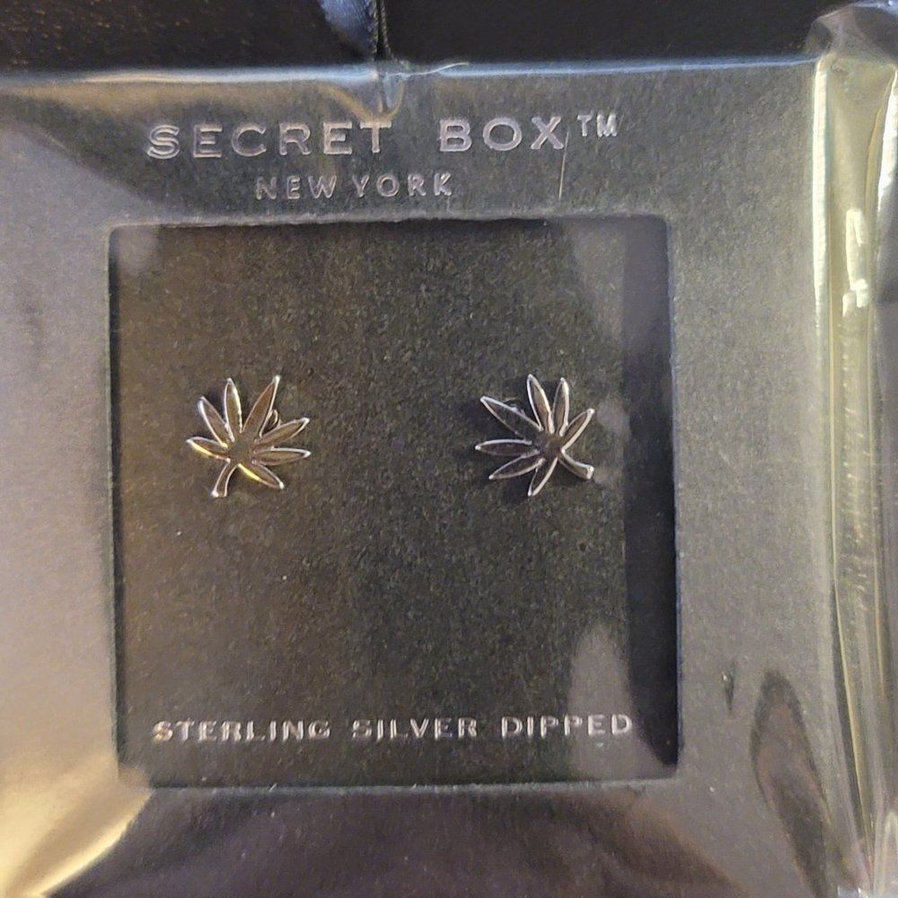 Sterling silver dipped stud earrings - Picture 1 of 1